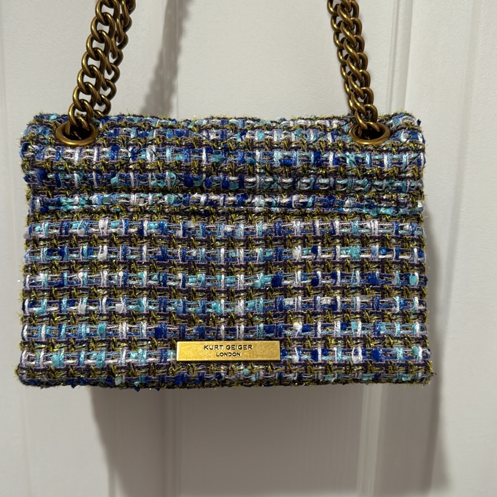 Kurt Geiger London tweed crossbody bag - Picture 4 of 8
